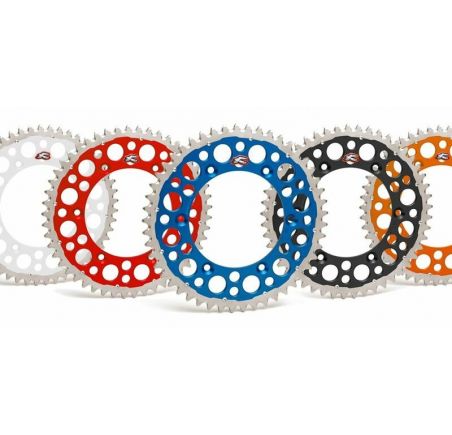Couronne RENTHAL Twinring aluminium Ultra-Light anti-boue anodisé dur 1120 - 520