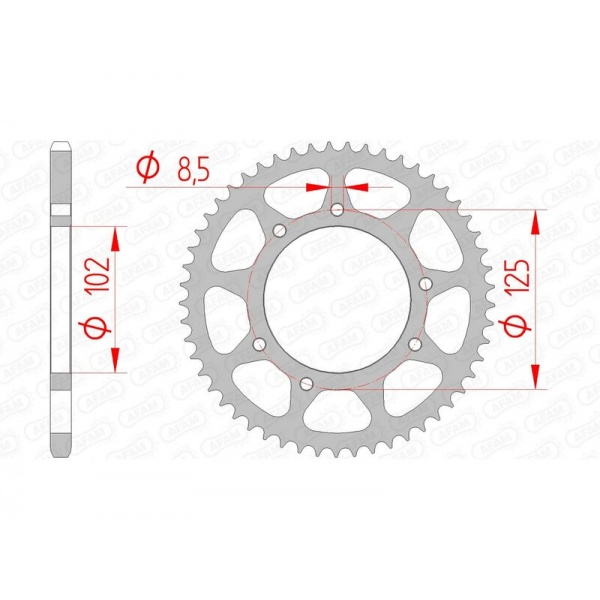 Couronne AFAM acier standard 41100 - 420 Couronne AFAM acier standard 41100 - 420