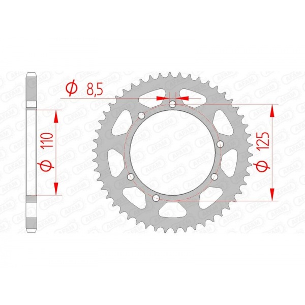 Couronne AFAM acier standard 14109 - 420 Couronne AFAM acier standard 14109 - 420