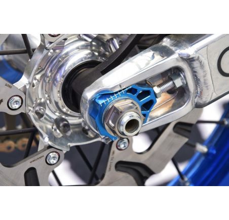 Tendeur de chaîne SCAR bleu Yamaha WRF/YZ/YZF
