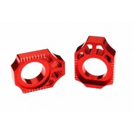 Tendeur de chaîne SCAR rouge Kawasaki KX/KXR/KLX-R / Suzuki RMZ/RMX