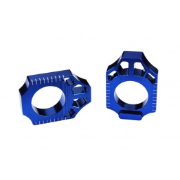 Tendeur de chaîne SCAR bleu Kawasaki KX/KXR/KLX-R / Suzuki RMZ/RMX