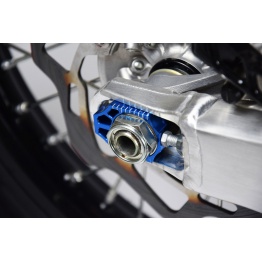 Tendeur de chaîne SCAR bleu Kawasaki KX/KXR/KLX-R