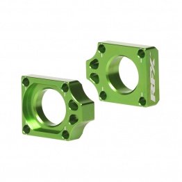 Tendeurs de chaîne vert RFX Pro pour Kawasaki 125/250 KX 2003-2008 ou 250/450 KXF