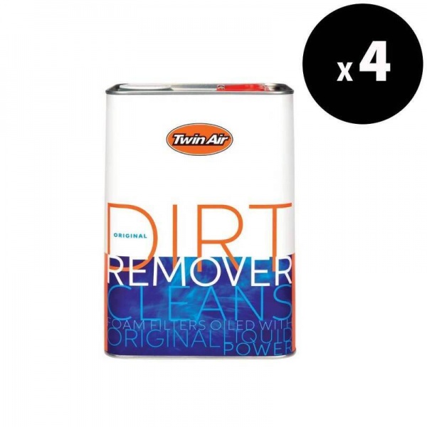 Nettoyant filtre à air TWIN AIR Liquid Dirt Remover - Bidon 4L x4 Nettoyant filtre à air TWIN AIR Liquid Dirt Remover - Bidon 4L x4