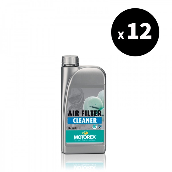 Nettoyant filtre à air MOTOREX Air Filter Cleaner biodegradable - 1L x12 Nettoyant filtre à air MOTOREX Air Filter Cleaner biodegradable - 1L x12