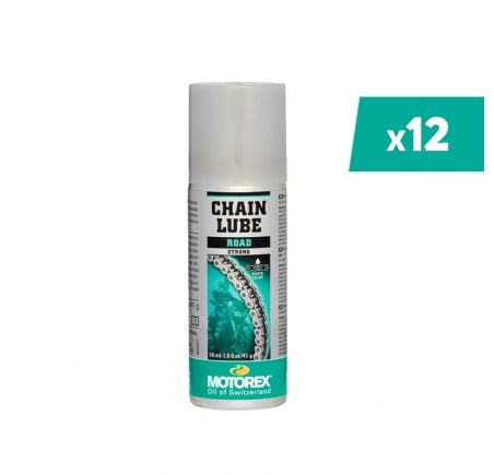 Lubrifiant chaîne MOTOREX Chainlube Road Strong - spray 56ml x12