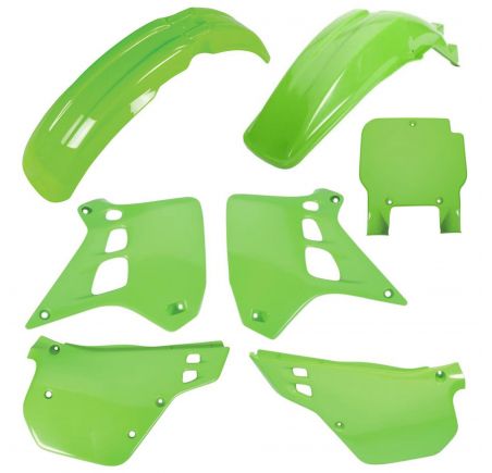 Kit plastiques POLISPORT couleur origine Kawasaki KX 250 1990-1991