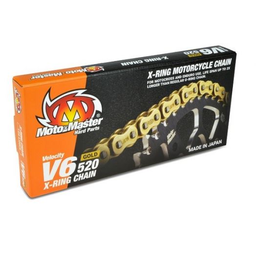 Chaîne de Transmission Moto-Master V6 – Renforcée X-Ring (120 maillons)