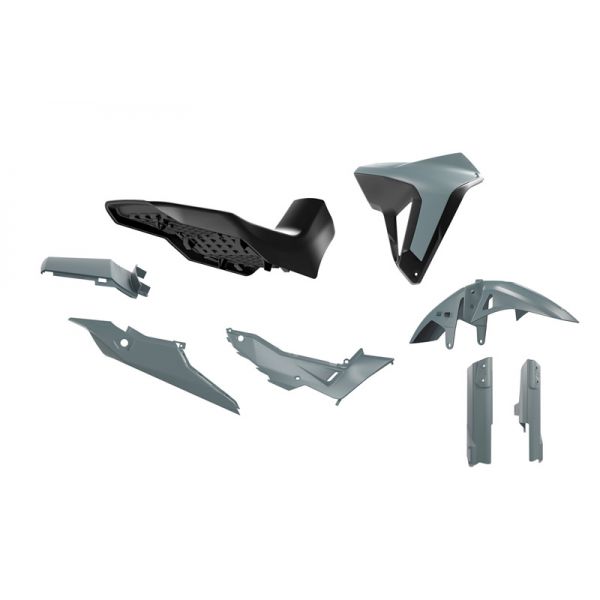 Kit plastiques gris Honda 750 Transalp 2023-2025 Kit plastiques gris Honda 750 Transalp 2023-2025