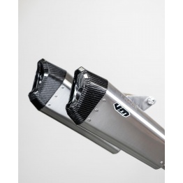 Ligne Supermotard complète double silencieux MT Race Husqvarna FS