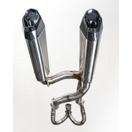 Ligne Supermotard complète double silencieux MT Race VM Racing