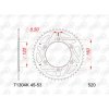 Couronne AFAM acier standard 71304K - 520