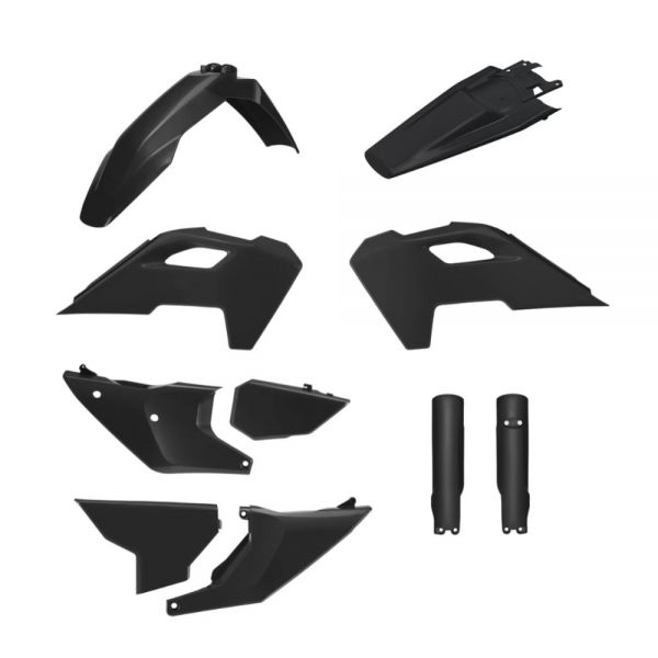 Kit plastique Polisport noir Husqvarna FE/TE 2024-2025