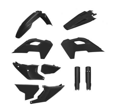 Kit plastique Polisport noir Husqvarna FE/TE 2024-2025