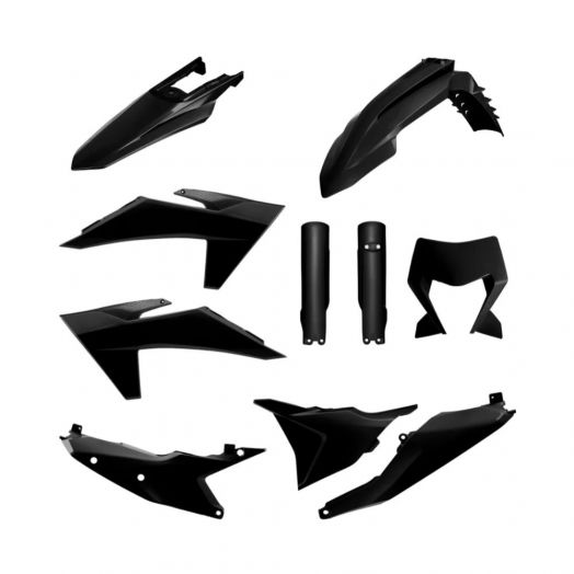 Kit plastique Polisport noir KTM EXC/EXC-F/XC-W/XC-F 2024-2025