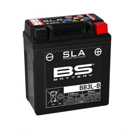 Batterie BS BATTERY SLA sans entretien activé usine - BB3L-B