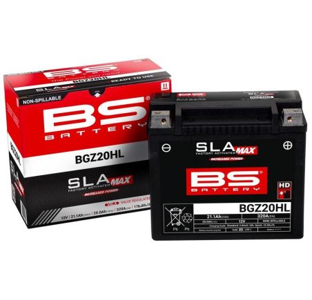 Batterie BS BATTERY SLA Max sans entretien activée usine - BGZ20HL