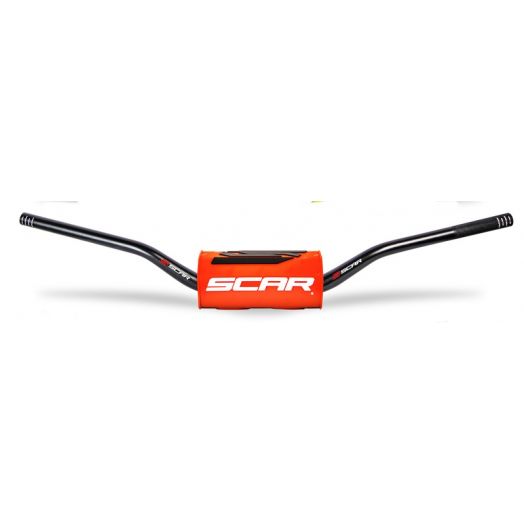 Guidon 28.6 SCAR O² RC noir housse orange