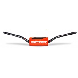 Guidon 28.6 SCAR O² RC noir housse orange