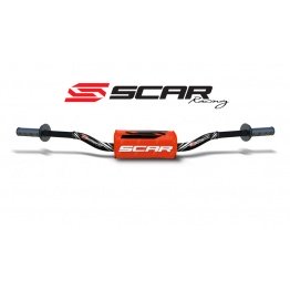 Guidon 28.6 SCAR O² RC noir housse orange