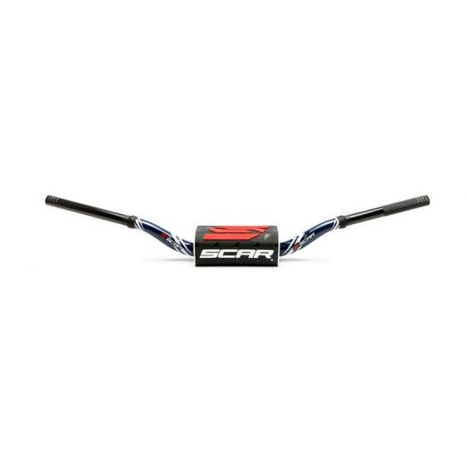 Guidon 28.6 SCAR O² bas noir bleu graphic KTM 85SX / Husavarna TC85