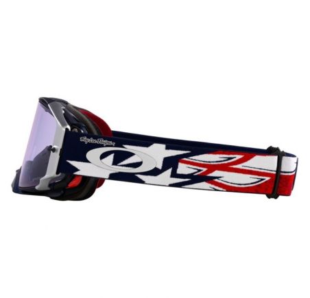 Masque OAKLEY Airbrake MX TLD Red White Blue Wings - Écran Prizm MX Low Light