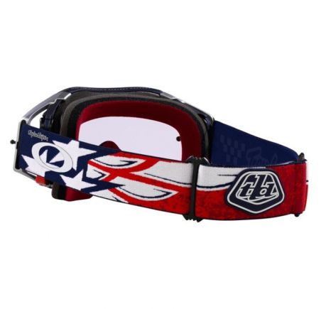Masque OAKLEY Airbrake MX TLD Red White Blue Wings - Écran Prizm MX Low Light