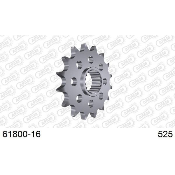 Pignon AFAM acier anti-bruit 618 - 525 - noir