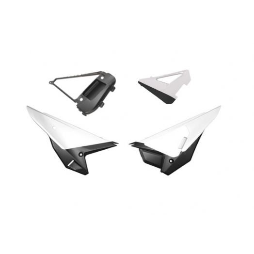 Kit plaques latérales RACETECH Revolution - blanc