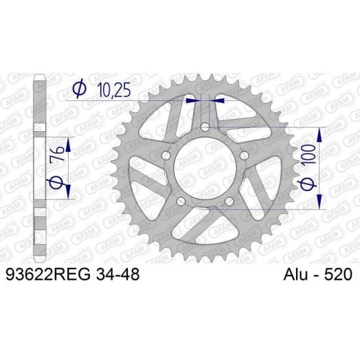 Couronne AFAM Aluminium Standard - 520