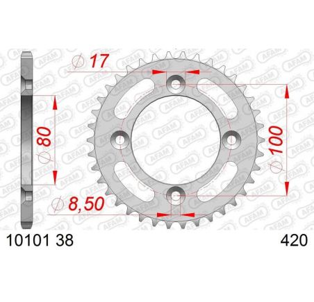 Couronne AFAM alu standard - 420