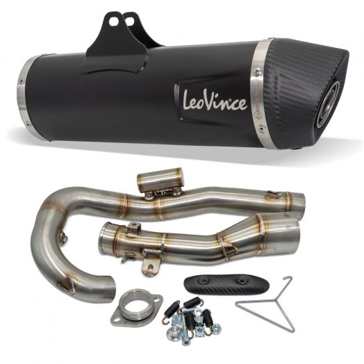 Ligne Complète LeoVince NERO Black Inox – Homologuée CE – KTM 690 & GasGas 700