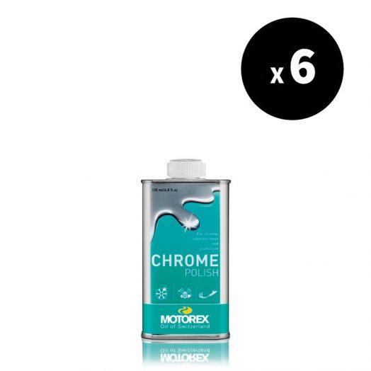 Nettoyant polish MOTOREX Chrome Polish - 200ml (x6)