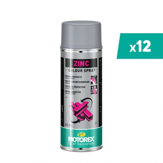 Vernis zinc MOTOREX Colour Spray Zinc - 400ml (x12)