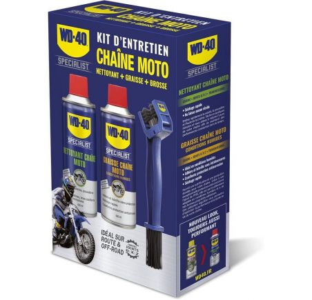 Kit d'entretien de chaîne WD-40 Specialist - 2x Spray 400ml