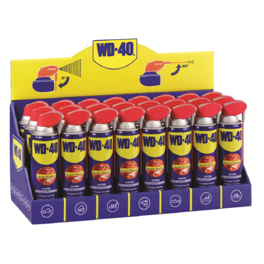 Présentoir + aérosol WD-40 System Pro - 500 ml (x24)