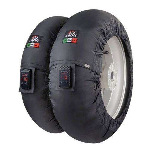 Couvertures chauffantes CAPIT Suprema Vision Noire - taille 120/165-17 - Supermotard