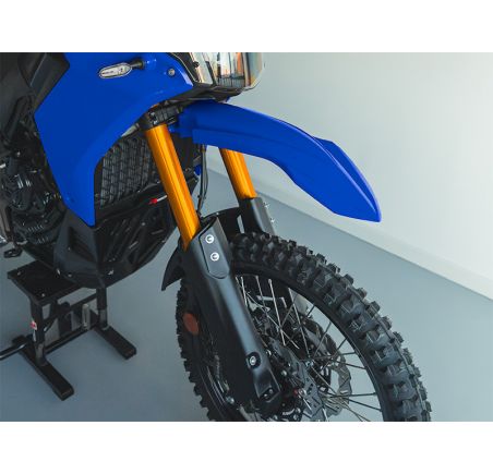 Kit garde-boue avant et protections de fourche RACETECH - bleu/noir