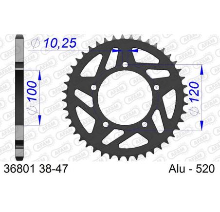 Couronne AFAM alu standard - 520