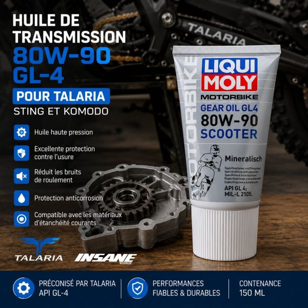 Huile pour vidange Talaria boite de transmission
