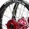 Jante avant supermotard SM PRO platinium pour Kawasaki