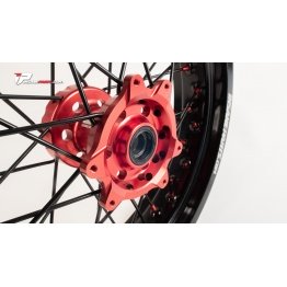 Roues Avant Supermotard IP Evo Honda avec moyeux rouge