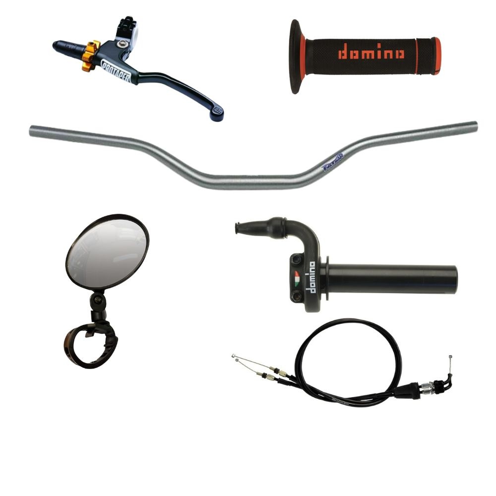 Guidons, leviers, poignet de gaz