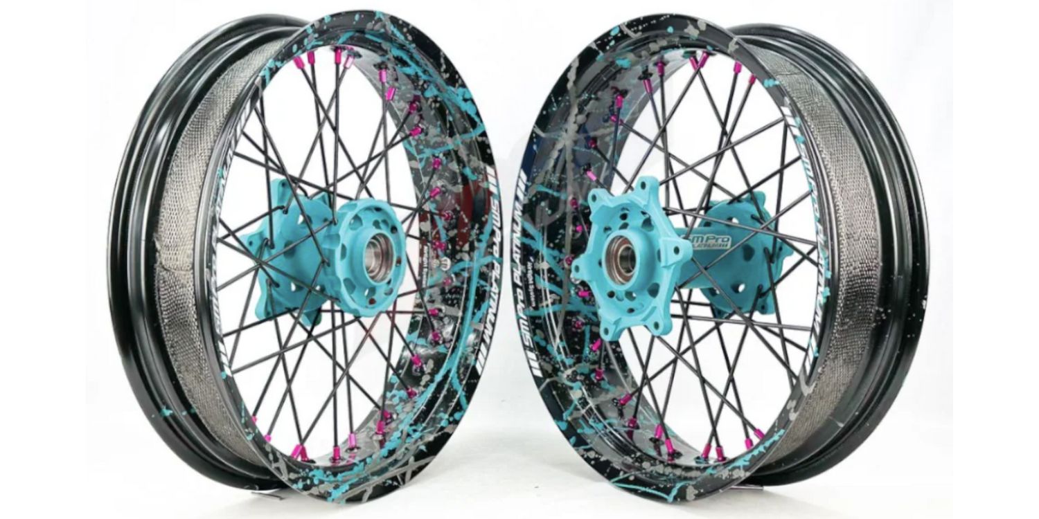 Jantes supermotard SM Pro Platinum finition anodisée et bi-color