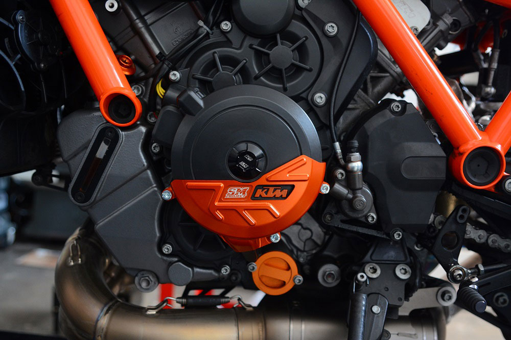 Protection carter allumage pour KTM LC8 1090 à 1290 ADV-SuperDuke-GT Orange