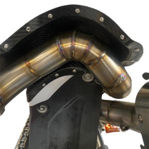 double echappement supermotard détail