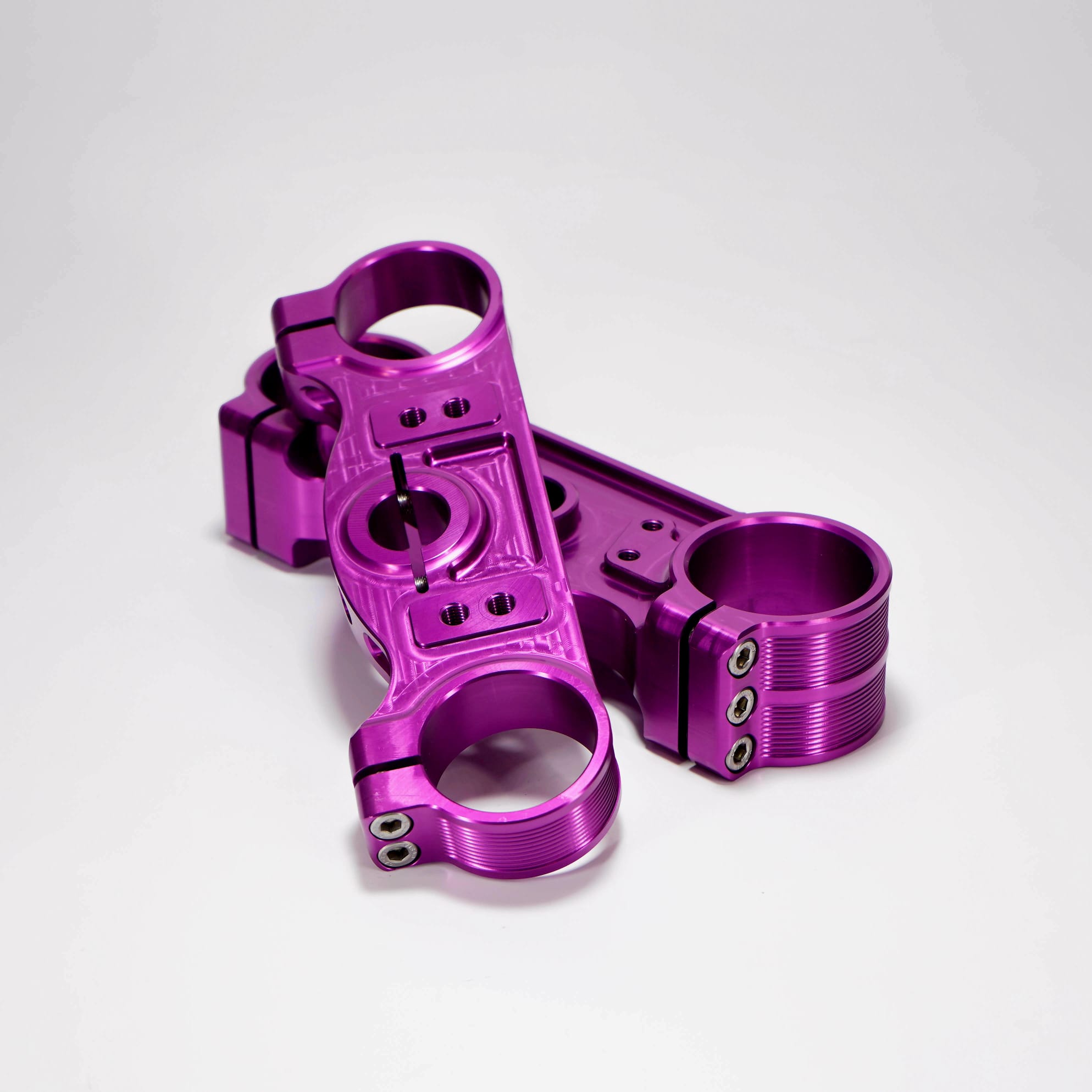 Té de fourche supermotard VM Racing violet