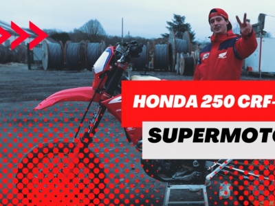 On transforme une Honda 250 CRF-RX enduro en supermotard