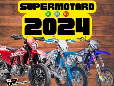 Découvrez les Supermotard de 125cc à 700cc 2024 du permis A à A2